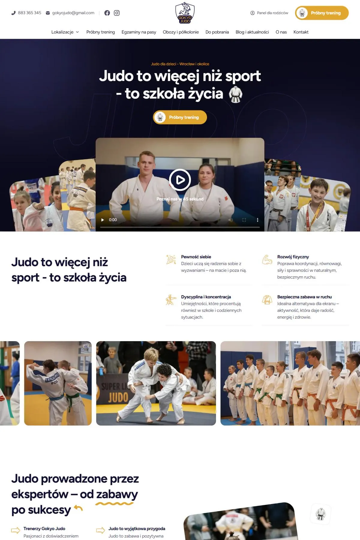 Gokyo Judo: od pierwszej wizyty na stronie do pierwszego treningu