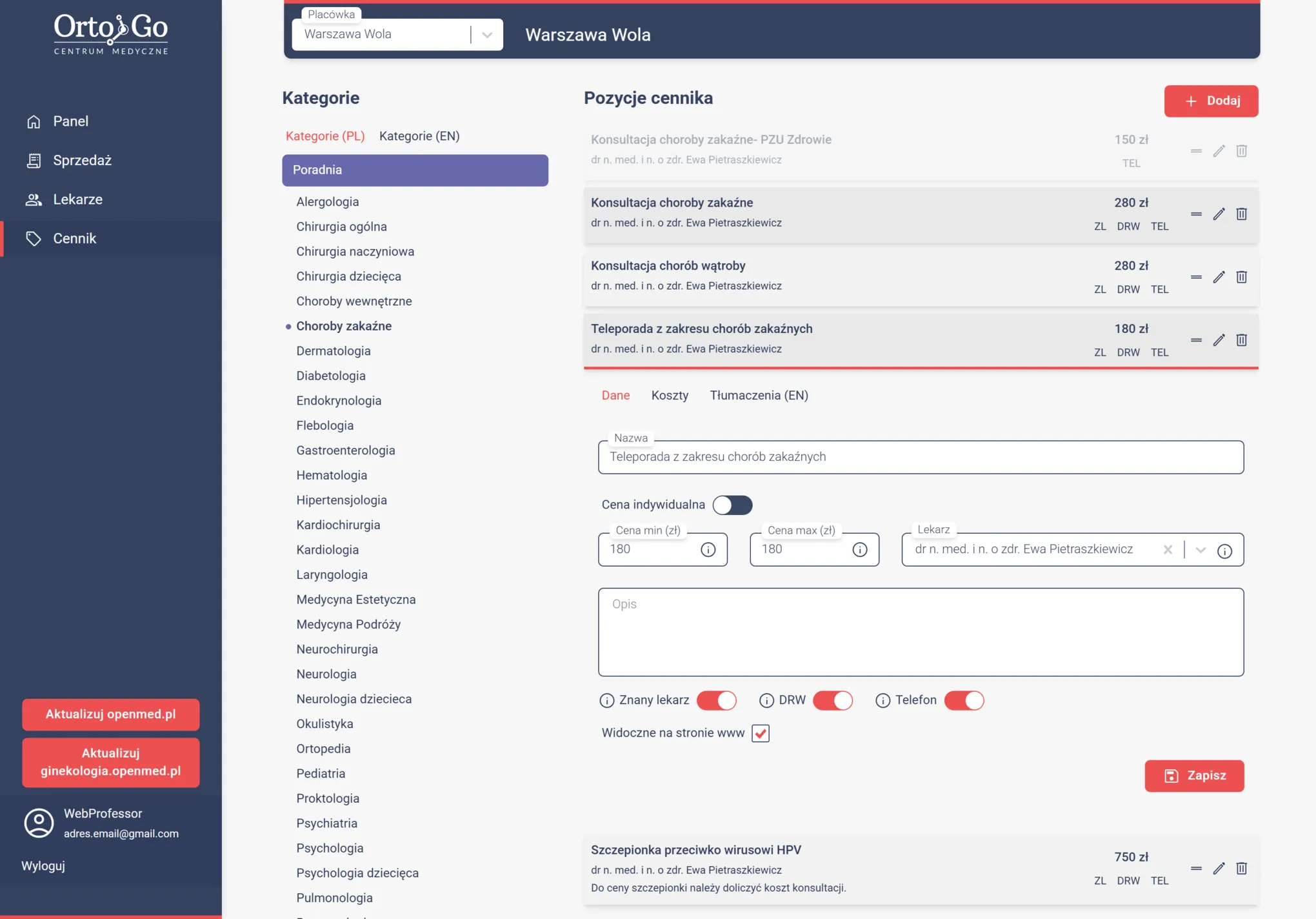Medbill – platforma do obsługi placówek medycznych