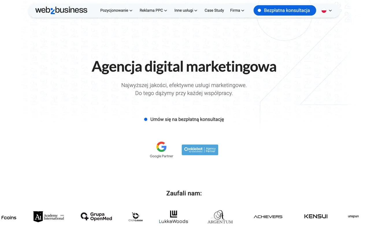 Nowa strona dla Web2Business – nowoczesny fundament pod rozwój i marketing