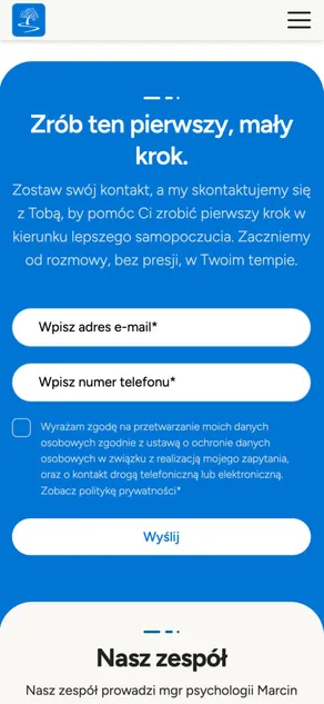 Delikatne CTA zachęcające do działania bez presji.