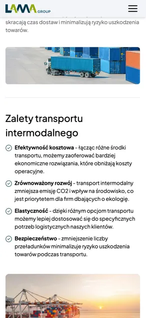 Zoptymalizowana podstrona ofertowa dla łatwej nawigacji na telefonie.